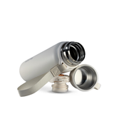 HELLO DRINK STEEL WATER BOTTLE WITH STRAP CAP | 750ML | BEIGE 3