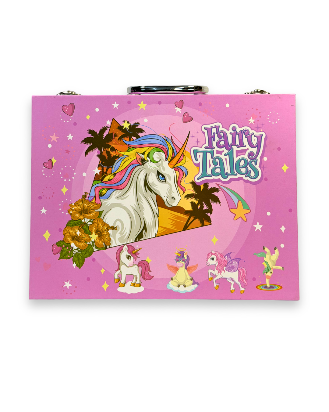 Fairy Tales Unicorn 145 piece pink wooden art case girls Pakistan