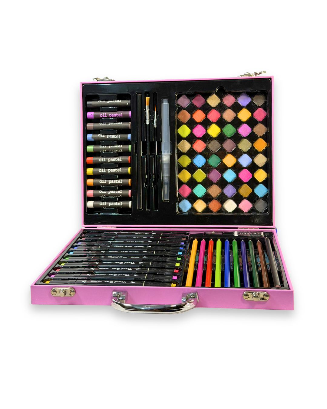Fairy Tales Unicorn 145 piece art supply set paints pencils markers watercolors girls Pakistan