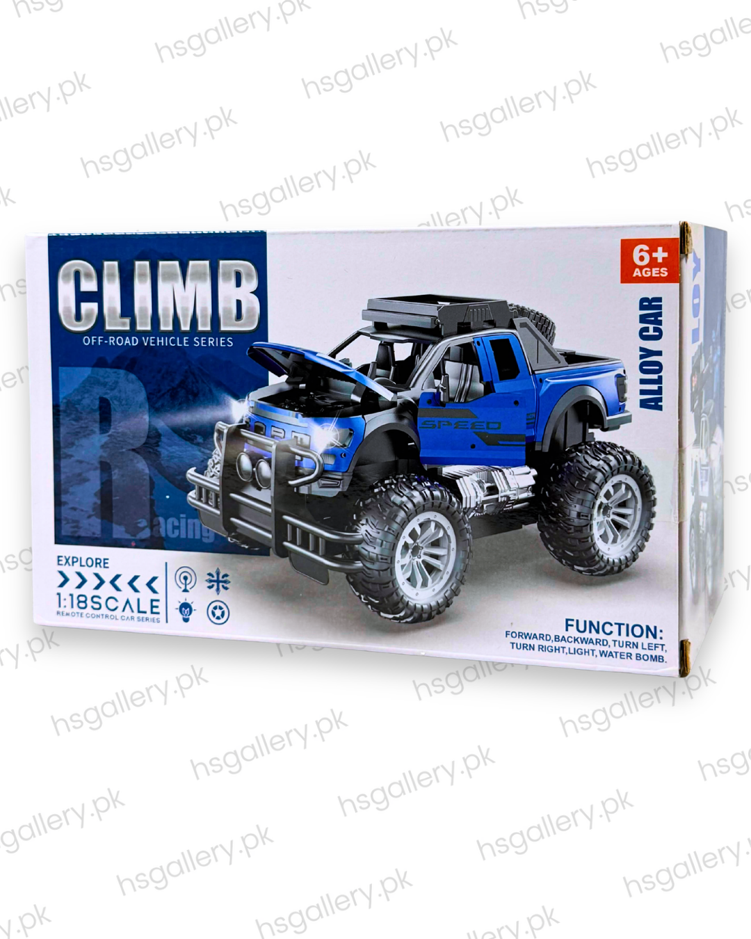 1:18 Scale Alloy Off-Road Climb RC Truck with Water Bomb Launcher