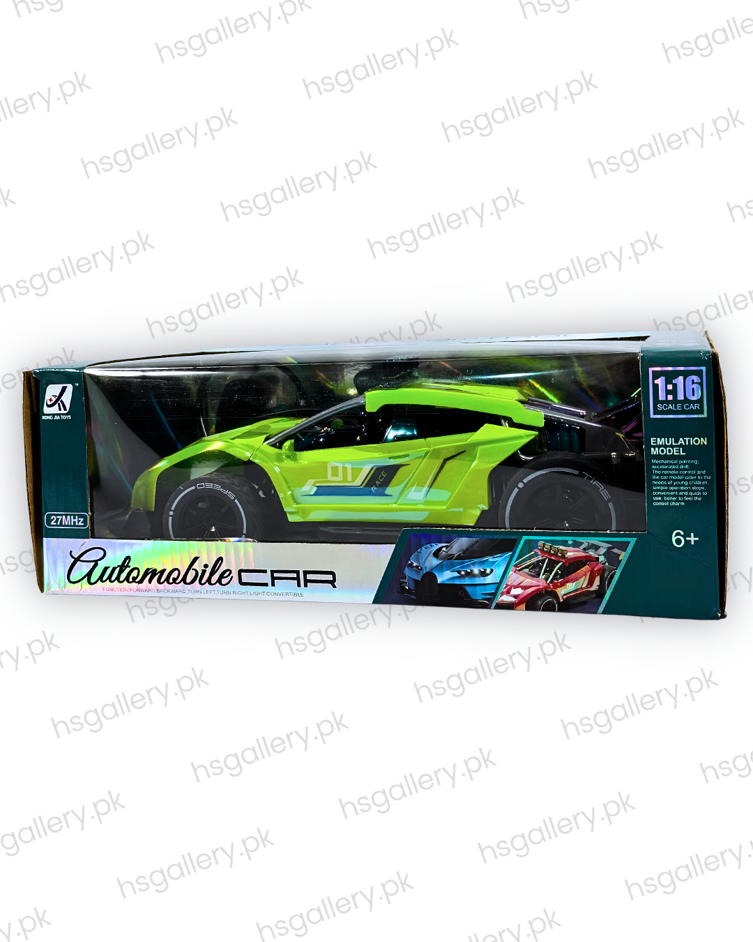 1:16 Scale Emulation Supercar RC Racing Vehicle (27MHz) Green