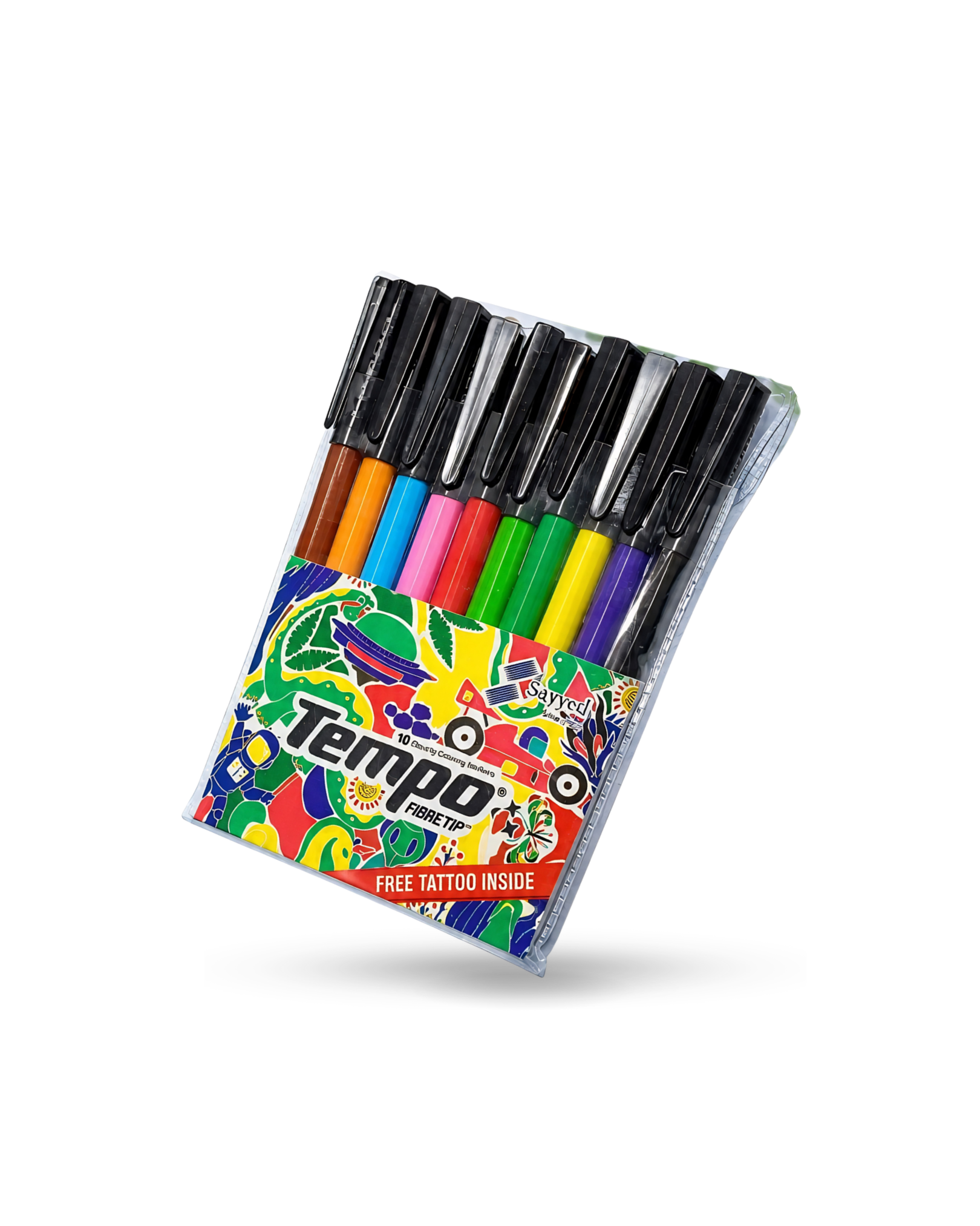 Tempo Fiber Tip 10 and 12 Colors Marker Set