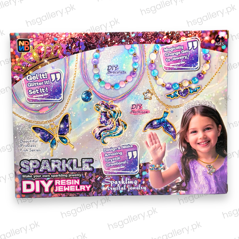 DIY Sparkle Resin Jewelry Craft Kit