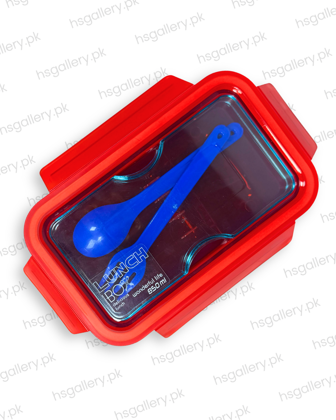 Japanese Style 850ml 2-Compartment Bento Lunch Box with Cutlery