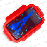 Japanese Style 850ml 2-Compartment Bento Lunch Box with Cutlery 1