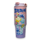 Disney Stitch Sleepy Theme Two-Tone Yellow & Azure Blue Thermal Flask – Vacuum Insulated Leakproof Water Bottle 4