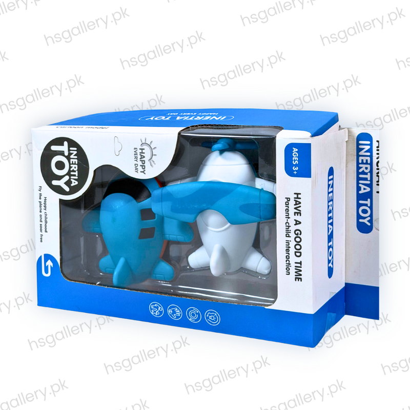 Cartoon Inertia Airplane Toy Set for Toddlers (Pack of 2)