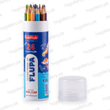 Goldfish Adventures of Flupa Colour Pencils Tube - Pack of 24 Assorted Colours 2