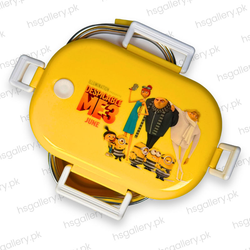 Despicable Me 3 Minions Stainless Steel Insulated Lunch Box with Sub-Box & Spoon