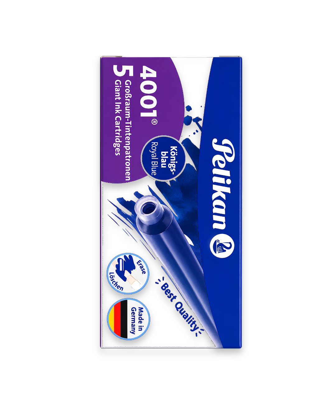 Pelikan 4001 Giant Ink Cartridges – Royal Blue (Pack of 5)
