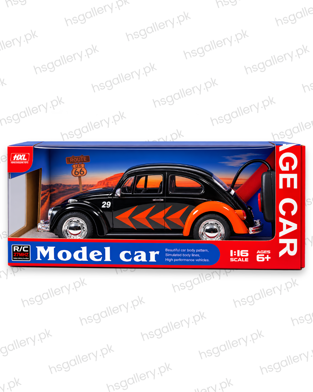 1:16 Scale Vintage Beetle RC Model Car (27MHz)