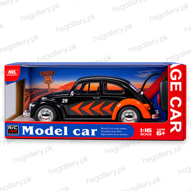 1:16 Scale Vintage Beetle RC Model Car (27MHz)