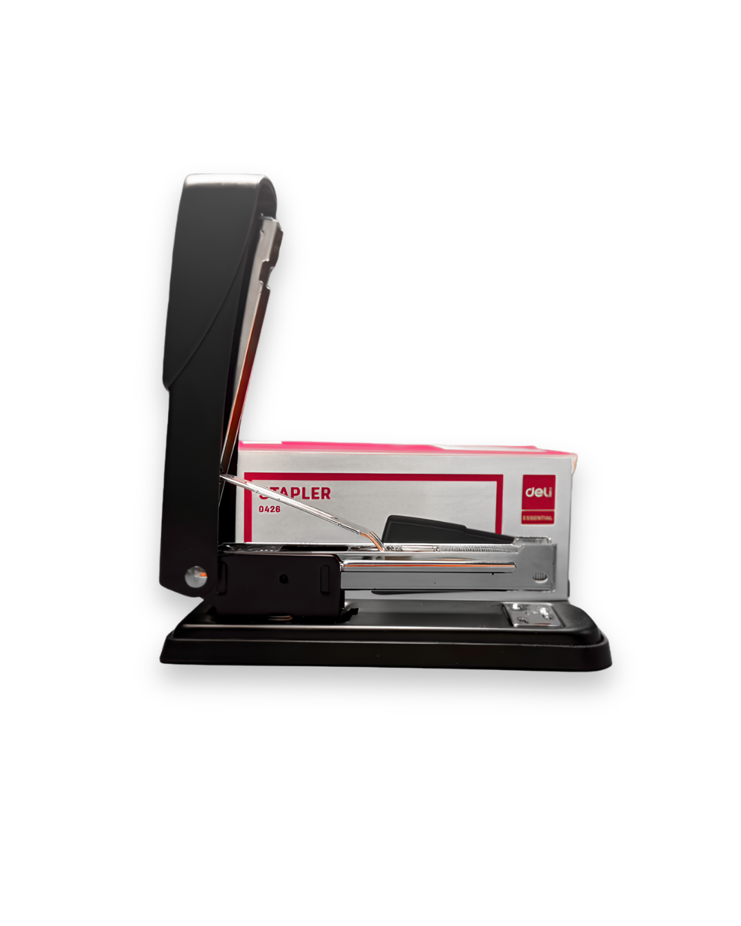 Deli Essential Medium Metal Stapler – Black (Model NO.: 0426 / E0426)