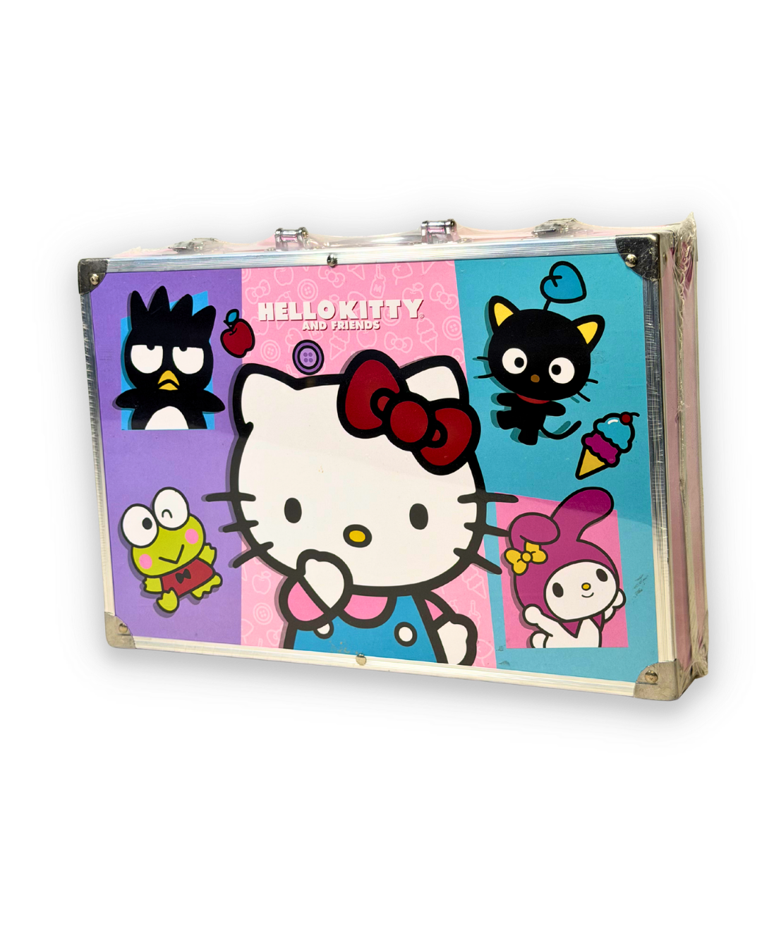 Hello Kitty and Friends 145 piece art suitcase pink purple aluminum case girls Pakistan