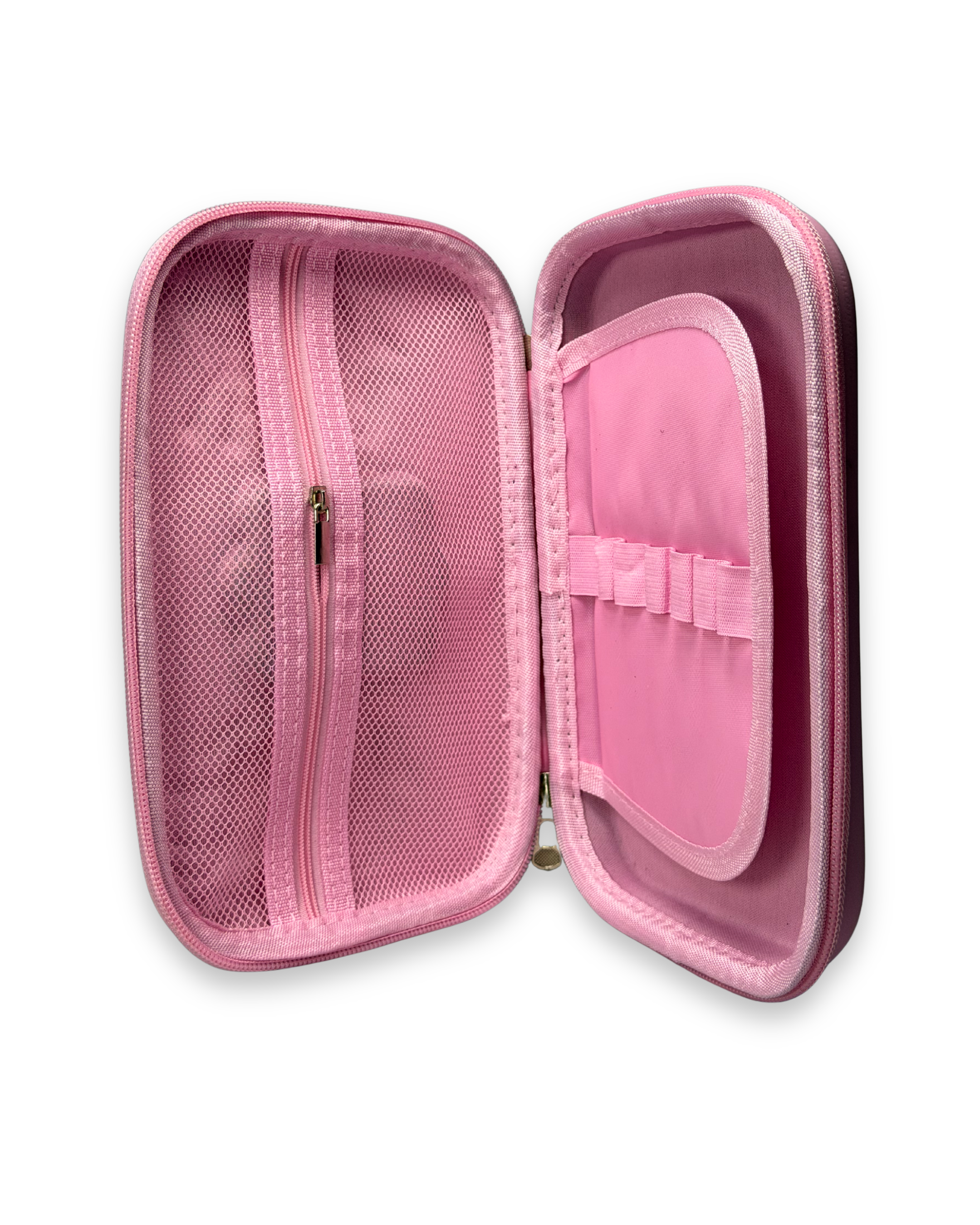 Magical Unicorn Aesthetic Geometry Box | Multi-Functional Hard Shell Pencil Case for School Kids | Pink