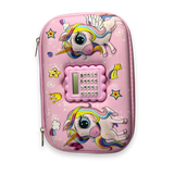 Magical Unicorn Aesthetic Geometry Box | Multi-Functional Hard Shell Pencil Case for School Kids | Pink 2