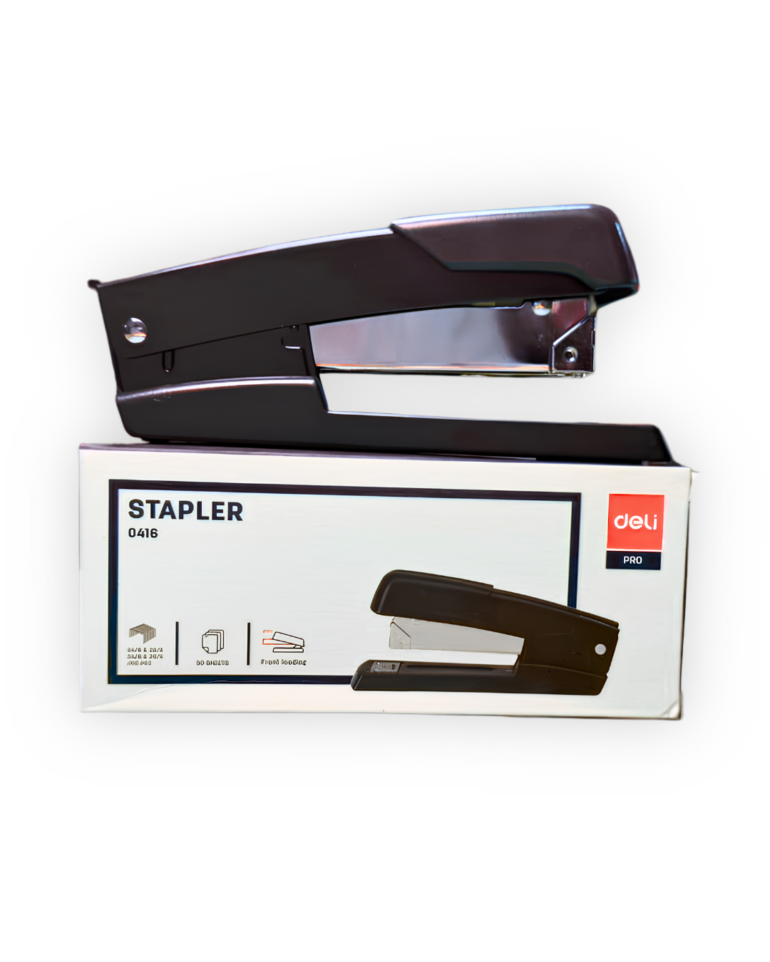Deli Pro Heavy-Duty Desktop Stapler – Black (Model NO.: 0416 / E0416)