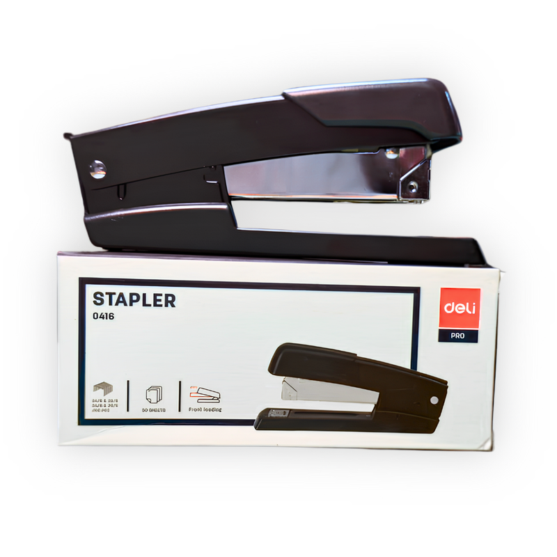 Deli Pro Heavy-Duty Desktop Stapler – Black (Model NO.: 0416 / E0416)