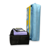 NAVY Premium Light Blue Canvas Pencil Case – Heavy Duty Large Capacity Pouch 4