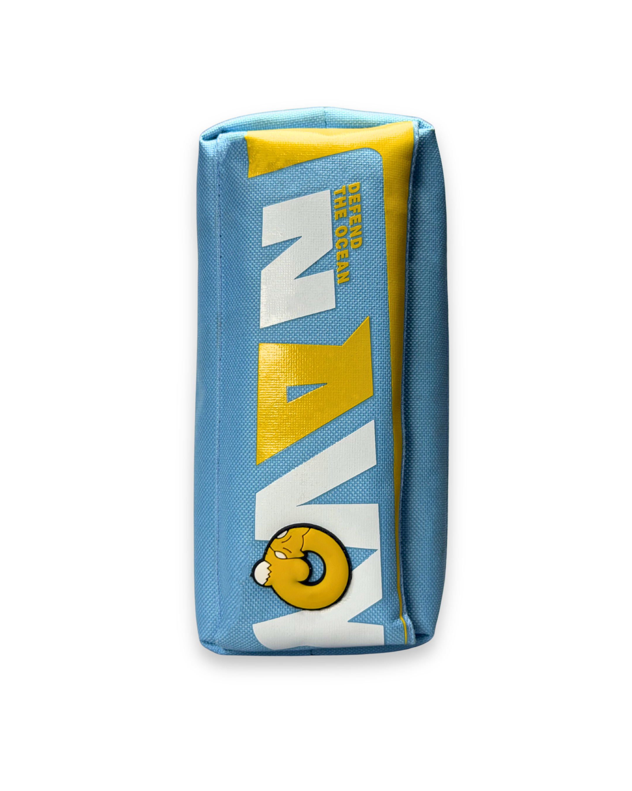 NAVY Premium Light Blue Canvas Pencil Case – Heavy Duty Large Capacity Pouch