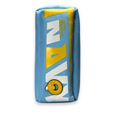 NAVY Premium Light Blue Canvas Pencil Case – Heavy Duty Large Capacity Pouch 1