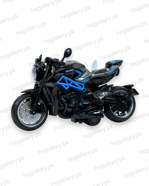 1:10 Scale Alloy Die-Cast Sports Motorcycle Toy with Lights & Sound