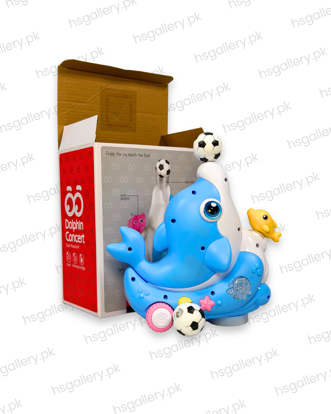 Dolphin Concert Musical Electric Toy (Floating Ball & Bump-and-Go)
