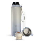 HELLO DRINK STEEL WATER BOTTLE WITH STRAP CAP | 750ML | BLUE 2