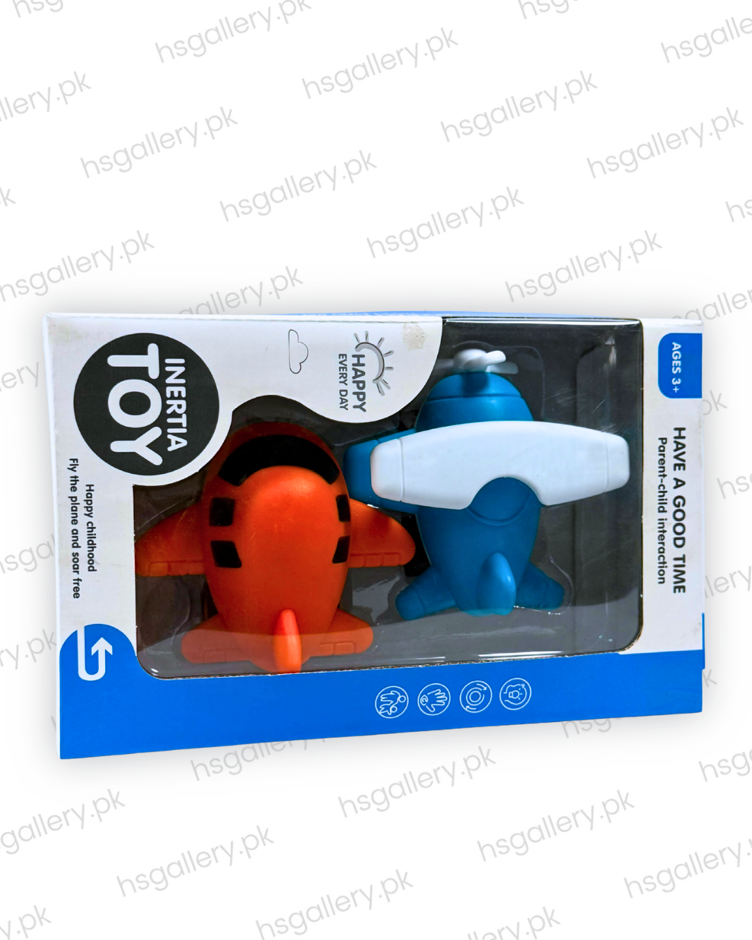 Cartoon Inertia Airplane Toy Set for Toddlers (Pack of 2)