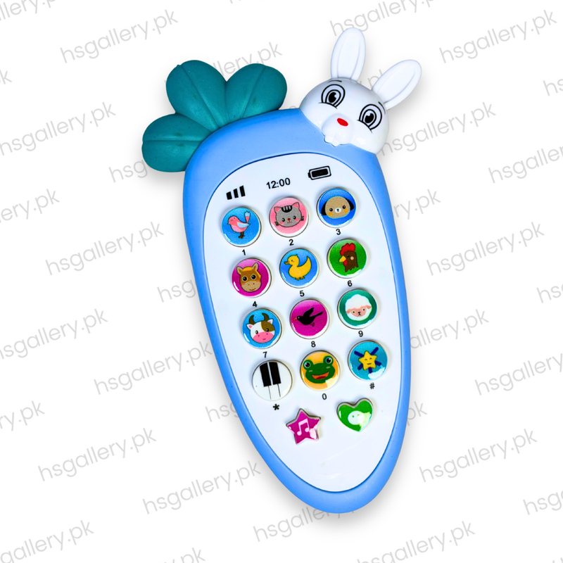 Intelligent Bunny Carrot Baby Musical Mobile Phone Toy