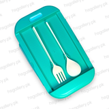 Cute Dinosaur 2-Compartment Bento Lunch Box with Cutlery 2
