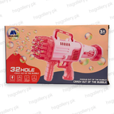 32-Hole Electric Gatling Bubble Gun Machine with Fan 3