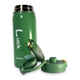 Jifendi Luck Steel Water Bottle | Flip Lid Bottle Pakistan | Green 2