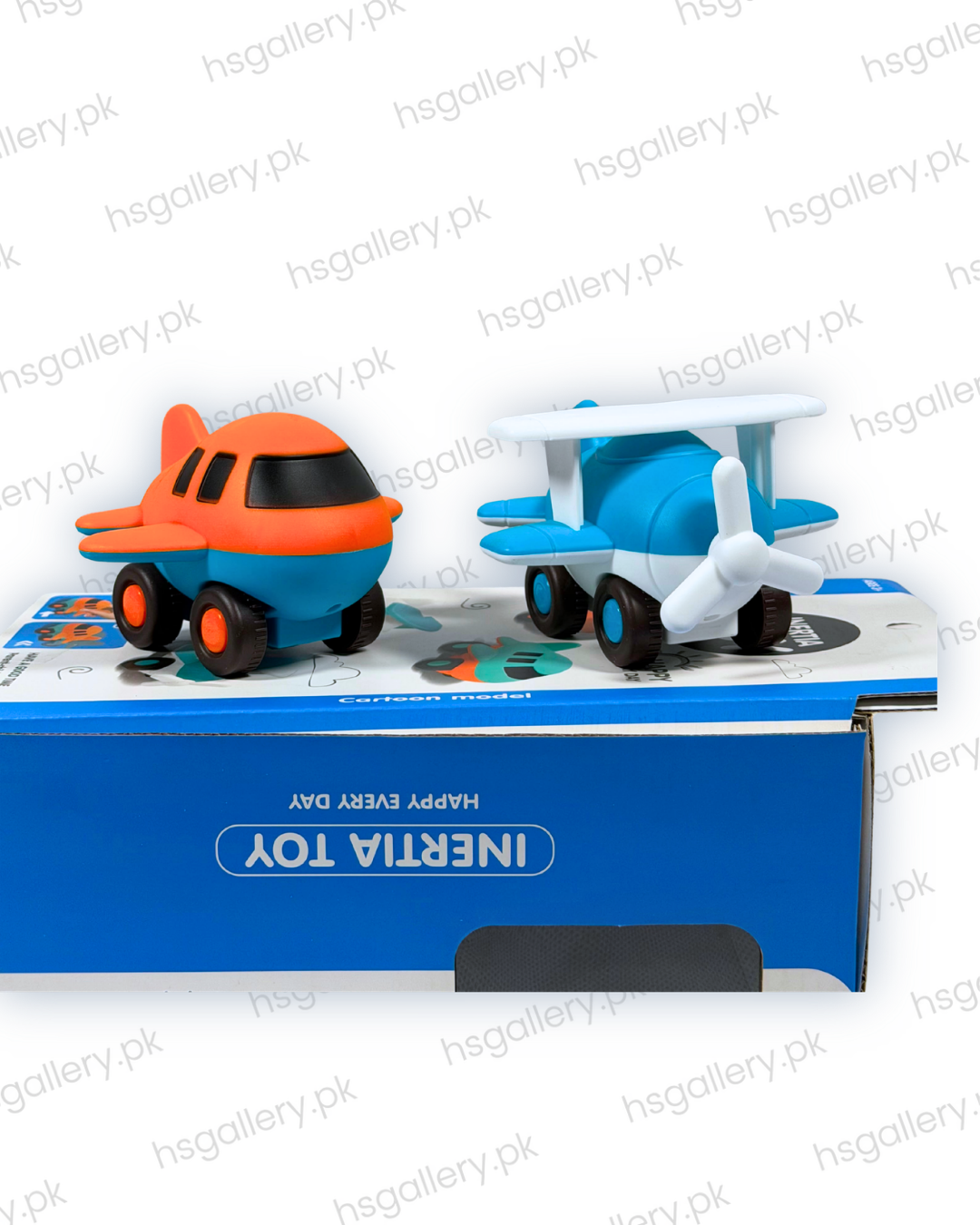 Cartoon Inertia Airplane Toy Set for Toddlers (Pack of 2)