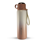 HELLO DRINK STEEL WATER BOTTLE WITH STRAP CAP | 750ML | BLACK 6