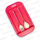 Cute Hello Kitty 2-Compartment Bento Lunch Box with Cutlery 2