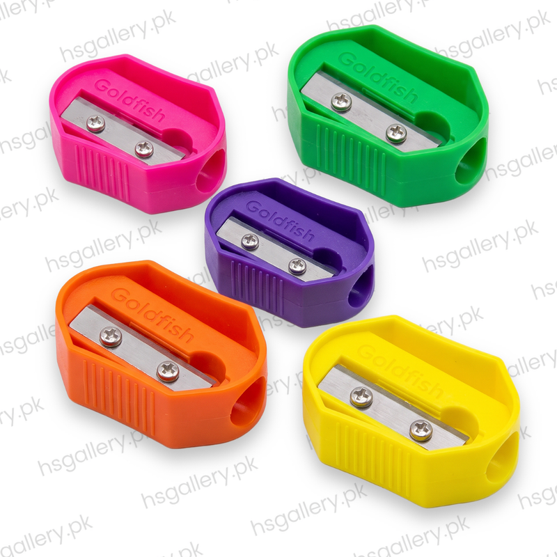 Goldfish Pencil Sharpeners - Fluorescent Colours (Pack of 6)