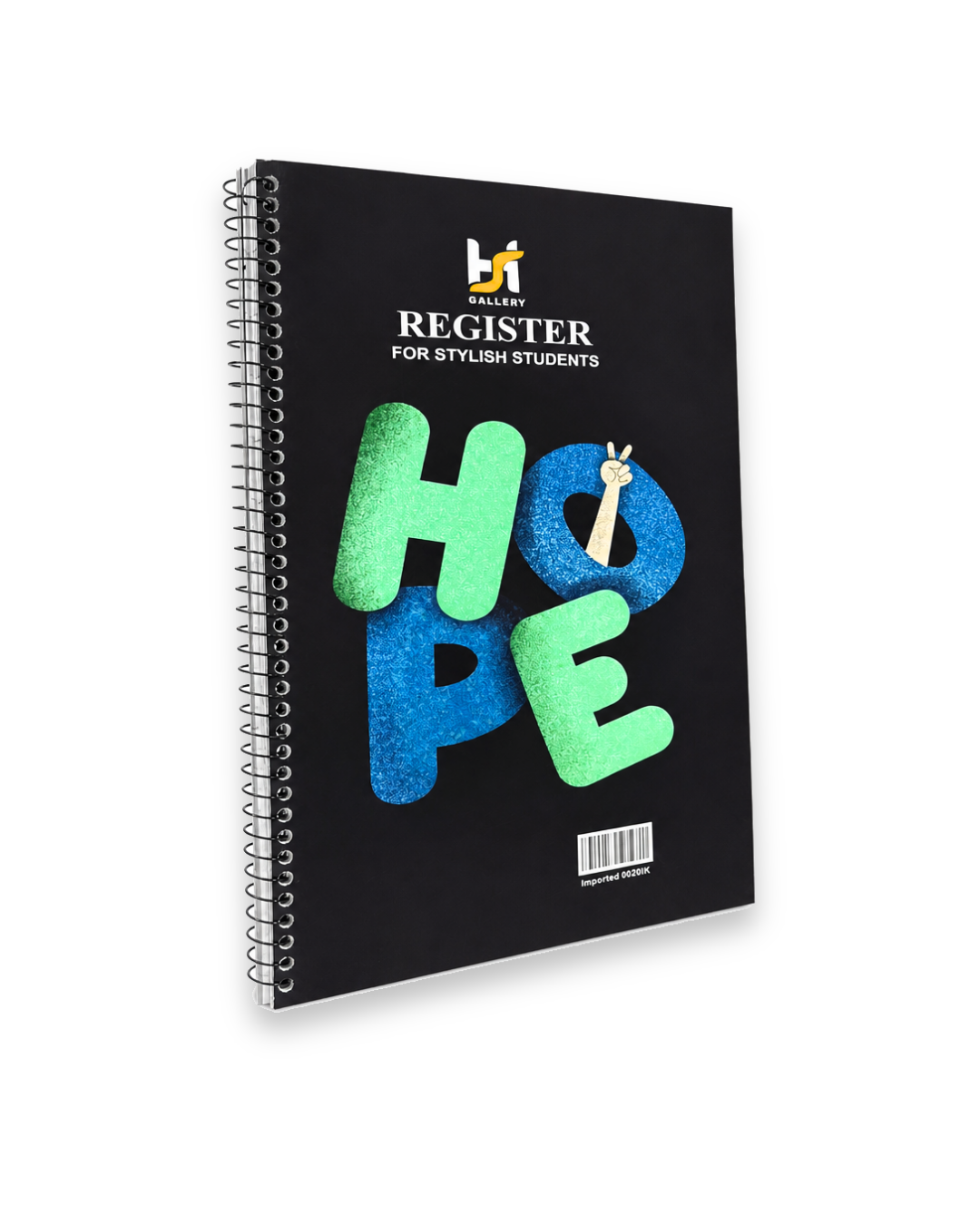 HS Gallery "HOPE" Spiral Bound Student Register / Notebook