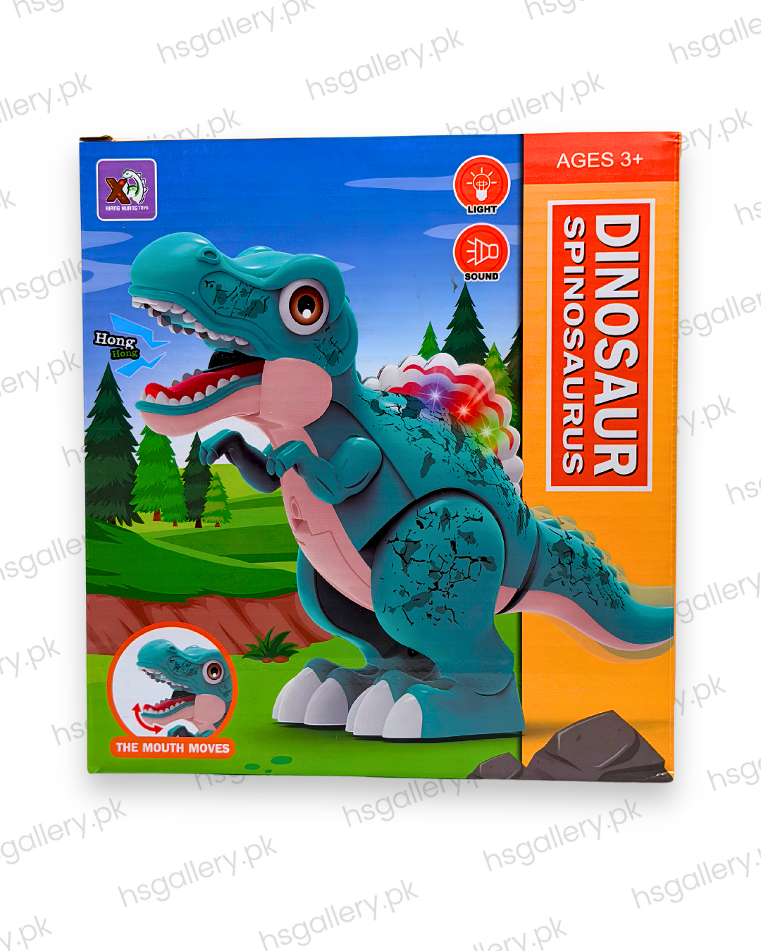 Interactive Electric Spinosaurus Dinosaur Toy with Lights & Roaring Sound