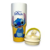 Disney Stitch Ice Cream Theme Dual-Tone white & yellow Thermal Flask – Vacuum Insulated Water Bottle for School & College 2