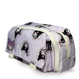 Cute Kawaii Kuromi  Canvas Pencil Case – Multi-Compartment Large Capacity Pouch for Girls | Lavender Purple 2