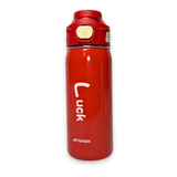 Jifendi Luck Steel Water Bottle | Flip Lid Bottle Pakistan | RED 1