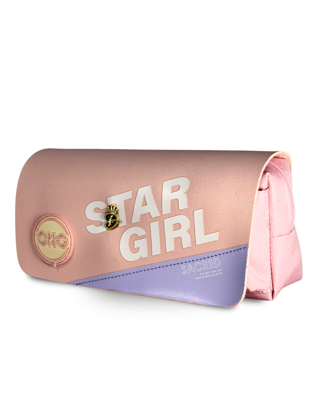 Premium "Star Girl" Aesthetic  PU Pouch – Large Capacity College Pencil Case | Purple