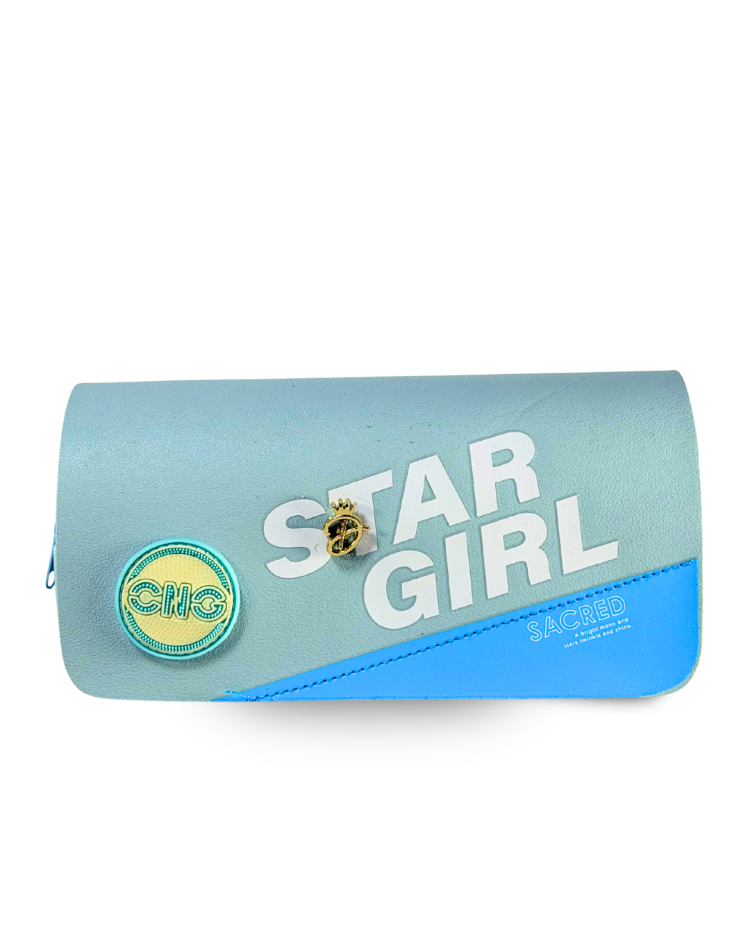 Premium "Star Girl" Aesthetic  PU Pouch – Large Capacity College Pencil Case | Purple