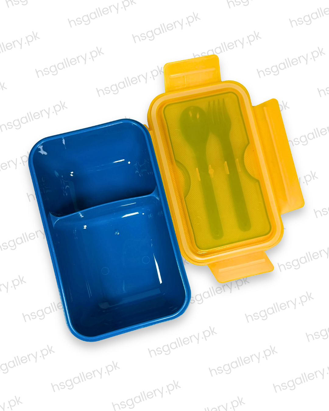 Japanese Style 850ml 2-Compartment Bento Lunch Box with Cutlery