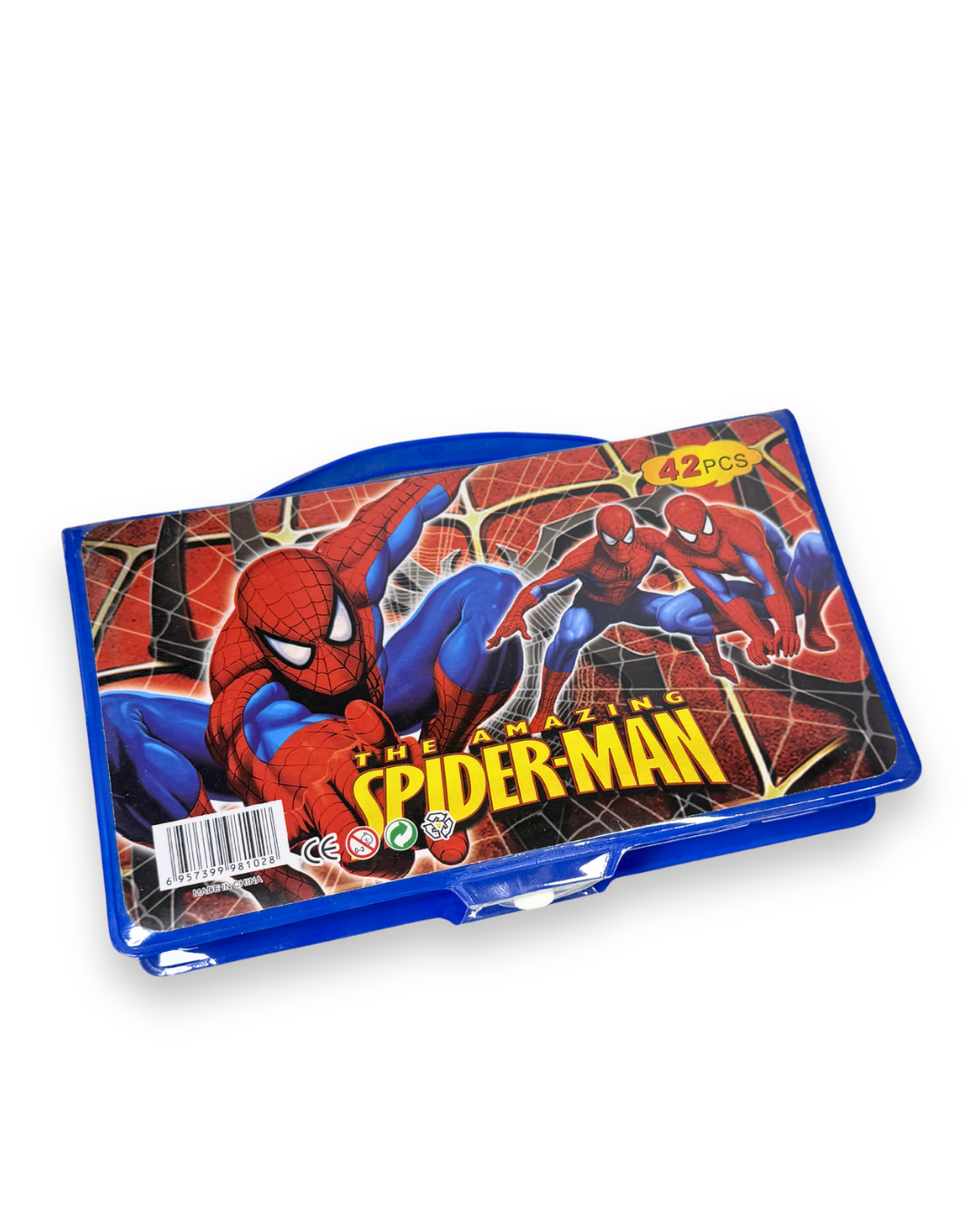 Amazing Spider-Man 42 piece art set blue plastic case boys Pakistan