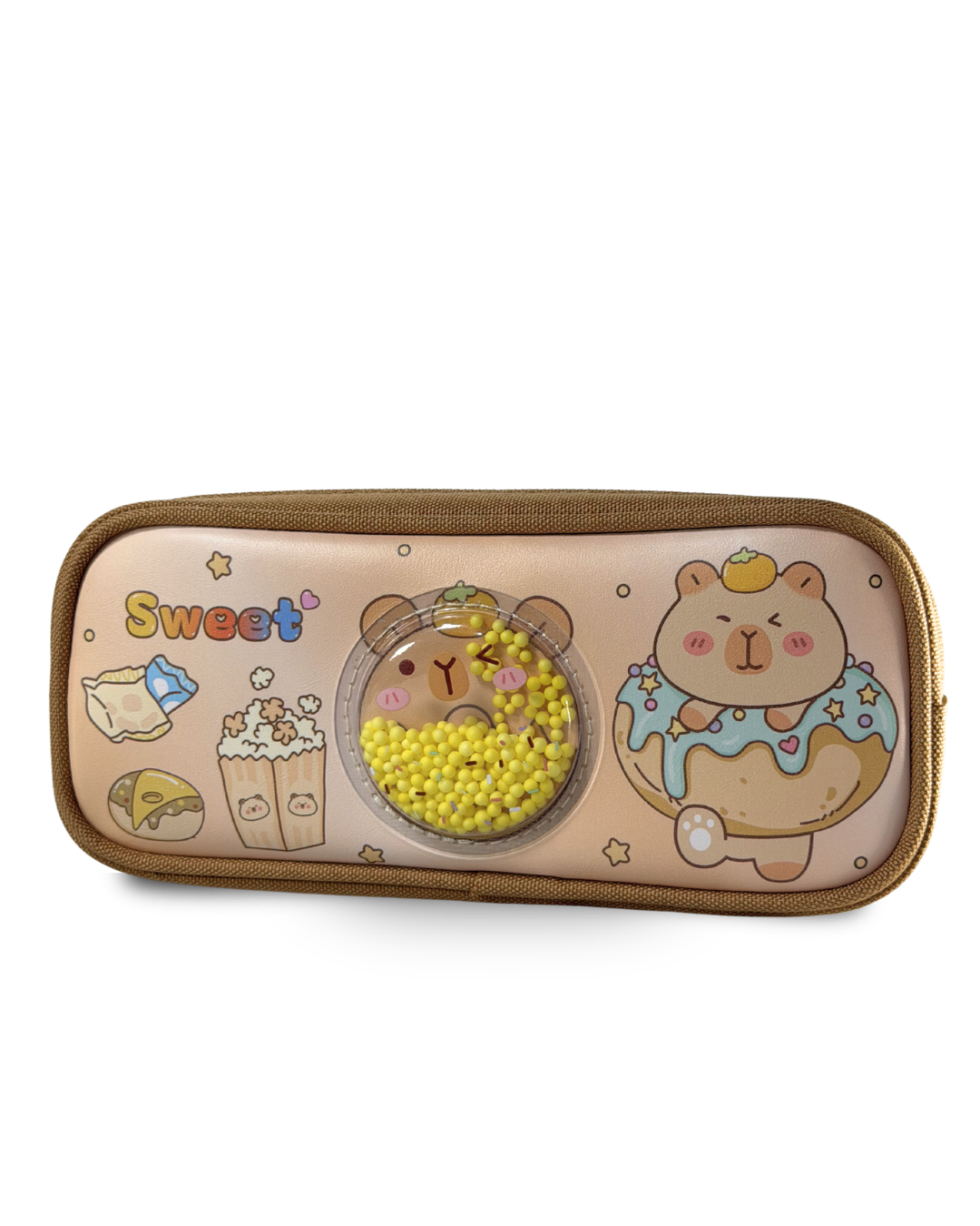 Cute Kawaii Capybara 3D Shaker Pouch – Premium Large Capacity Pencil Case for Girls & Boys