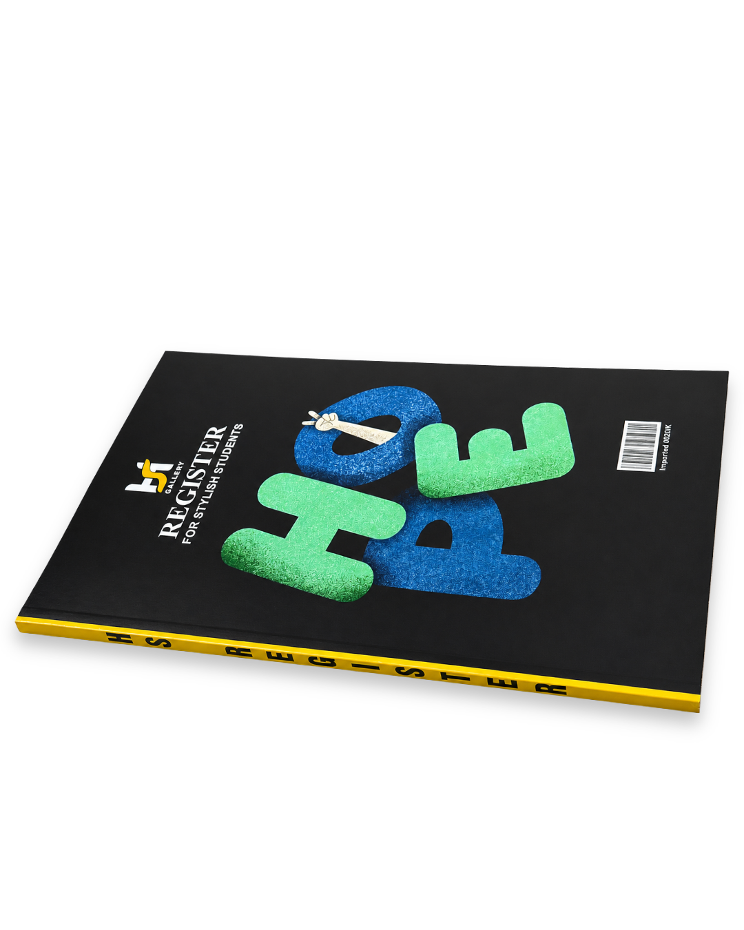 HS Gallery "HOPE" Glue-Bound Student Register / Notebook