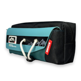 BRAVE Mountain Adventure Canvas Pencil Case with Toggle Lock |  Large Stationery Pouch for Boys | Teal & Black 5