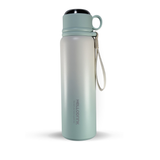 HELLO DRINK STEEL WATER BOTTLE WITH STRAP CAP | 750ML | BLACK 7